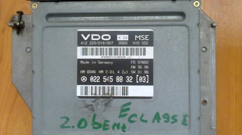 Vand calculator ecu mercedes e classe w210,2.