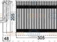 Vaporizator evaporator clima BMW 3 Touring E91 HELLA 8FV 351 331-261