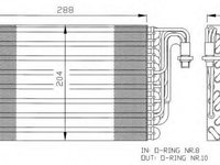 Vaporizator evaporator clima BMW 5 E39 NRF 36075