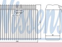 Vaporizator evaporator clima FIAT MULTIPLA 186 NISSENS 92171