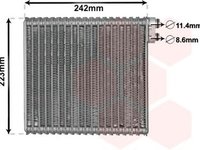 Vaporizator evaporator clima FIAT STILO 192 VAN WEZEL 1700V421