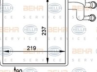 Vaporizator evaporator clima FORD TRANSIT bus FD FB FS FZ FC HELLA 8FV 351 211-041