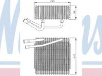 Vaporizator evaporator clima JEEP GRAND CHEROKEE I ZJ NISSENS 92006