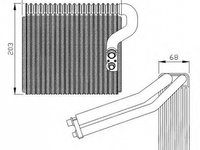 Vaporizator evaporator clima MERCEDES-BENZ A-CLASS W168 NRF 36063