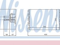 Vaporizator evaporator clima MERCEDES-BENZ C-CLASS combi S202 NISSENS 92063