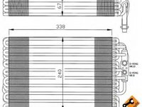 Vaporizator evaporator clima MERCEDES-BENZ C-CLASS combi S202 NRF 36034