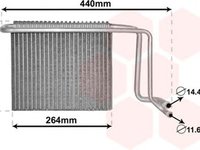 Vaporizator evaporator clima MERCEDES-BENZ VITO bus W639 VAN WEZEL 3000V563