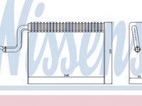 Vaporizator evaporator clima OPEL COMBO 71 NISSENS 92150