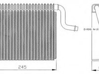 Vaporizator evaporator clima OPEL CORSA B 73 78 79 NRF 36050