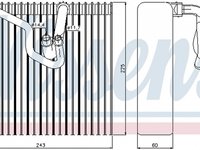 Vaporizator evaporator clima OPEL TIGRA TwinTop NISSENS 92187