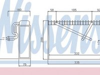 Vaporizator evaporator clima OPEL VECTRA B hatchback 38 NISSENS 92168