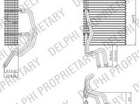 Vaporizator evaporator clima RENAULT KANGOO KC0 1 DELPHI TSP0525177