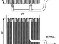 Vaporizator evaporator clima RENAULT MEGANE Scenic JA0 1 NRF 36151