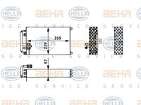 Vaporizator evaporator clima VOLVO FH 12 HELLA 8FV351330141