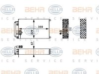 Vaporizator evaporator clima VOLVO FM 12 HELLA 8FV351330141