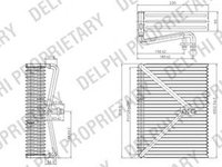 Vaporizator evaporator clima VOLVO S60 I DELPHI TSP0525178