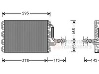 Vaporizator evaporator clima VW CADDY II caroserie 9K9A VAN WEZEL 5800V171