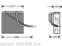 Vaporizator evaporator clima VW GOLF IV Variant 1J5 AVA VWV055