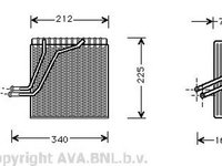 Vaporizator evaporator clima VW GOLF IV Variant 1J5 AVA VWV030