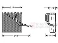 Vaporizator evaporator clima VW LUPO 6X1 6E1 VAN WEZEL 5800V055