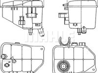 Vas de expansiune antigel MERCEDES-BENZ C-CLASS (W203) MAHLE CRT 126 000S