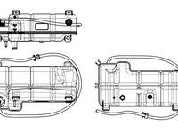 Vas de expansiune, racire (454046 NRF) IVECO