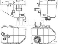 Vas de expansiune racire CRT126000S MAHLE pentru Mercedes-benz C-class Mercedes-benz Clk Mercedes-benz Clc-class