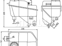 Vas de expansiune racire CRT202000S MAHLE pentru Mercedes-benz E-class Mercedes-benz Cls