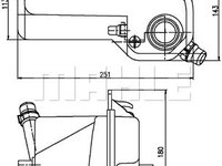 Vas de expansiune racire CRT204000S MAHLE pentru Bmw X5