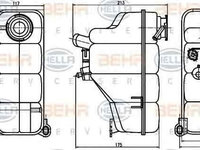 Vas expansiune lichid racire MERCEDES-BENZ C-CLASS (W202) HELLA 8MA 376 755-191