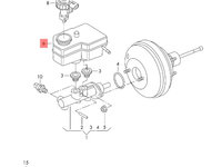 Vas lichid servofrana cu senzor nivel 1K1611301D Vw Golf 6 combi TDI 2010 CBD OEM 1K1611301D