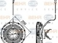 Vascocuplaj RENAULT TRUCKS Kerax HELLA 8MV376757121