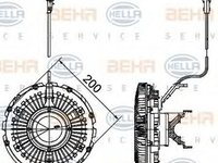 Vascocuplaj RENAULT TRUCKS Magnum HELLA 8MV376757111