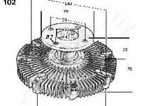 Vascocuplaj ventilator NISSAN PATROL III/2 Hardtop (K260) (1984 - 1998) QWP WVF223