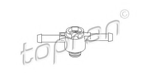 Ventil filtru de combustibil 108 643 TOPRAN p