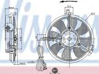 Ventilator,aer conditionat AUDI A4 (8D2, B5) (1994 - 2001) NISSENS 85519