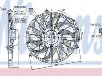 Ventilator,aer conditionat BMW 3 (E36) (1990 - 1998) NISSENS 85648