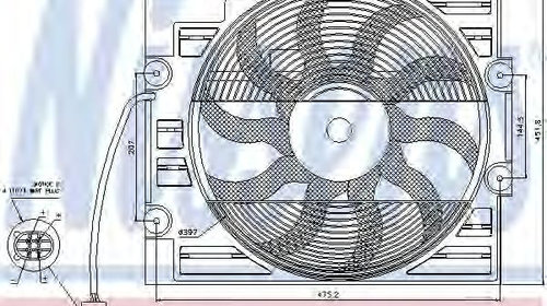 Ventilator,aer conditionat BMW 5 (E39) (1995 