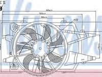 Ventilator,aer conditionat FORD FOCUS Combi (DNW) (1999 - 2007) NISSENS 85342 piesa NOUA