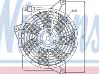 Ventilator,aer conditionat HYUNDAI MATRIX (FC) (2001 - 2010) NISSENS 85371 piesa NOUA