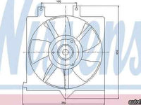 Ventilator,aer conditionat NISSAN PRIMERA (P11) NISSENS 85282