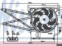 Ventilator,aer conditionat OPEL VECTRA B (36_) NISSENS 85017