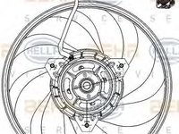 Ventilator,aer conditionat OPEL VITA C (F08, F68), VAUXHALL CORSA Mk II (C) (W5L, F08), VAUXHALL CORSAVAN Mk II (C) - HELLA 8EW 351 039-691