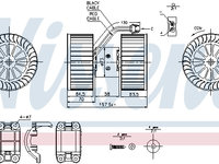 Ventilator aeroterma interior habitaclu BMW 3 E46 NISSENS 87115