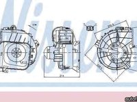 Ventilator aeroterma interior habitaclu OPEL CORSA C caroserie F08 W5L Producator NISSENS 87084