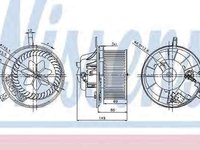 Ventilator aeroterma interior habitaclu SEAT LEON 1P1 NISSENS 87032