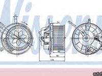 Ventilator aeroterma interior habitaclu SEAT ALTEA XL 5P5 5P8 Producator NISSENS 87032