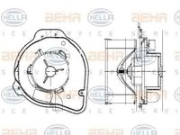 Ventilator aeroterma interior habitaclu VOLVO C70 I Cabriolet HELLA 8EW 009 159-281