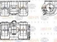 Ventilator aeroterma interior habitaclu VOLVO FH 12 HELLA 8EW 351 336-141