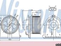 Ventilator aeroterma interior habitaclu VW GOLF IV 1J1 Producator NISSENS 87022